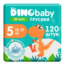 Підгузки-трусики Dino Baby 3D Soft 5 (12-17кг) 30шт.