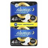 Гігієнічні прокладки Always Ultra Secure Night Duo ароматизовані 12 шт Гігієнічні прокладки Always Ultra Secure Night Duo ароматизовані 12 шт