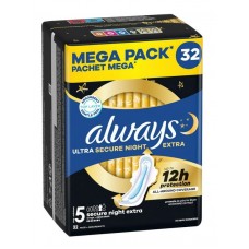 Гігієнічні прокладки Always Ultra Secure Night Extra Mega 32 шт