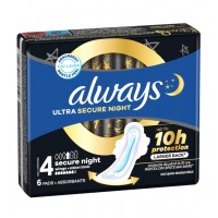 Гігієнічні прокладки Always Ultra Secure Night Single 6 шт Гігієнічні прокладки Always Ultra Secure Night Single 6 шт