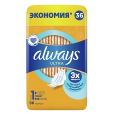 Гігієнічні прокладки Always Ultra Light Quatro 36 шт