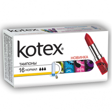 Тампони Котекс Normal 3к. (16шт.) Тампони Котекс Normal 3к. (16шт.)