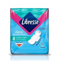 Гігієнічні прокладки Libresse Classic  Long 8 шт