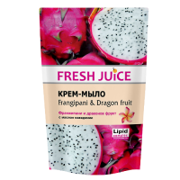 Fresh Juice рідке крем-мило дой-пак Frangipani & Dragon Fruit 460мл Fresh Juice рідке крем-мило дой-пак Frangipani & Dragon Fruit 460мл