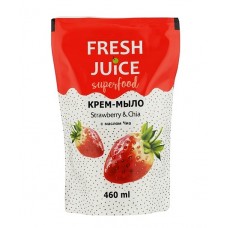 Fresh Juice рідке крем-мило дой-пак Strawberry & Chia 460мл.