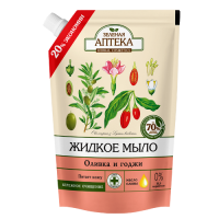 Зелена аптека рідке мило дой-пак Оливка і Годжі 460мл
