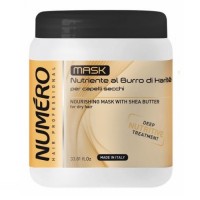 Маска для волосся поживна на основі масла каріте Brelil Numero Deep Nutritive Treatment Mask 1л Маска для волосся поживна на основі масла каріте Brelil Numero Deep Nutritive Treatment Mask 1л
