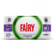 Універсальні вологі серветки для прибирання Fairy Лаванда, 100 шт