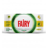 Універсальні вологі серветки для прибирання Fairy Лимон, 100 шт Універсальні вологі серветки для прибирання Fairy Лимон, 100 шт