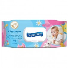 Superfresh вологі серветки 72шт. Super Baby (Клапан) Superfresh вологі серветки 72шт. Super Baby (Клапан)