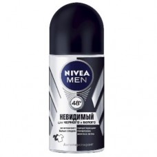 Nivea MEN кульковий дезодорант – антиперспірант Невидимий для ЧОРНОГО і БІЛОГО для чоловіків 50мл