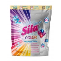 Капсули для прання Sila Color для кольорових речей, 12 шт Капсули для прання Sila Color для кольорових речей, 12 шт