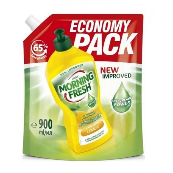 Morning Fresh ДОЙ-ПАК Засіб для миття посуду Лимон 900мл. Morning Fresh ДОЙ-ПАК Засіб для миття посуду Лимон 900мл.