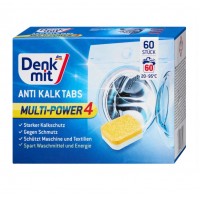Таблетки для чищення пральної машини від накипу Denkmit Anti-Kalk-Tabs 60 шт Таблетки для чищення пральної машини від накипу Denkmit Anti-Kalk-Tabs 60 шт