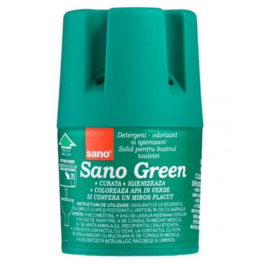 Очисник для бачка унітазу Sano зелений, 150 г